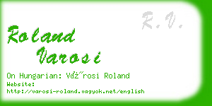 roland varosi business card